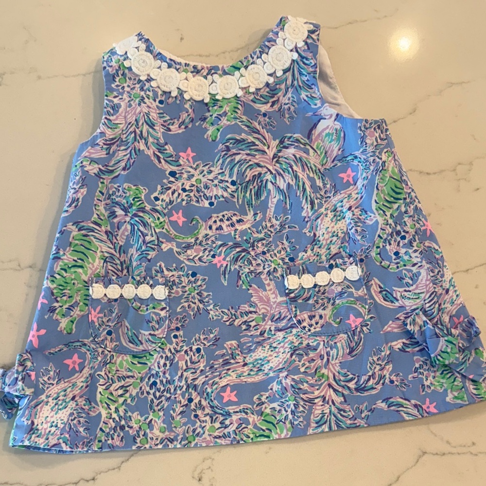 Lilly Pulitzer Pink and Gold Tag